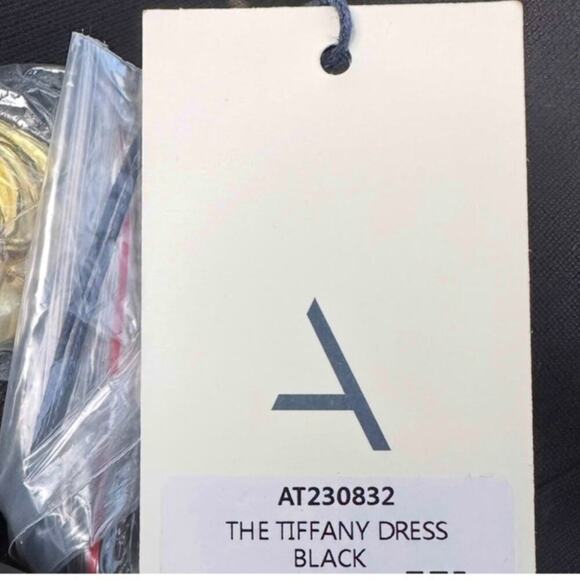 REVOLVE Atoir NWT Black Gold Tiffany Mini Dress Size 2 XS Luxury Birthday Unique - Picture 13 of 15